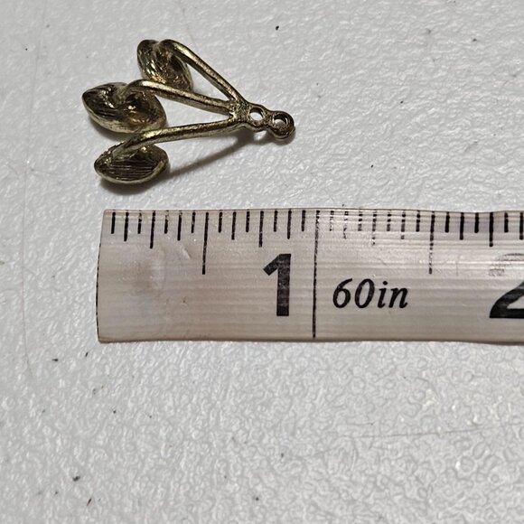 Vintage Boho Green Gemstone Leaf Pendant Silvertone Necklace Retro Jewelry Craft - Picture 4 of 4